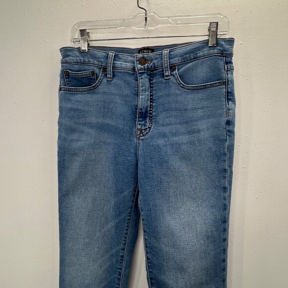 J Crew Mid Rise Skinny Jeans 29 Signature Stretch Blue 5 Pocket BF846 31" Waist - Picture 2 of 7